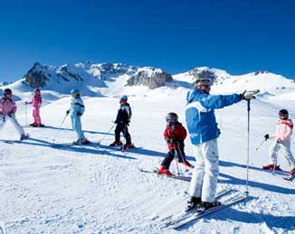 Ski School childrens lessons photograph