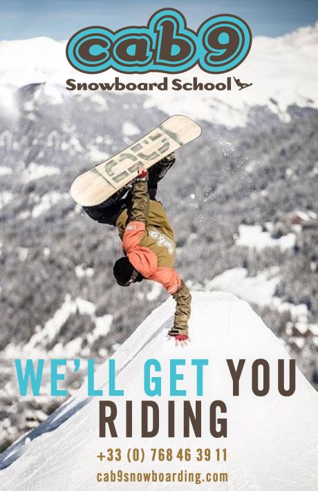 CAB9_Snowboard Lessons_Unplugged Meribel_711x460.indd Meribel Snowboard Schools - Cab 9
