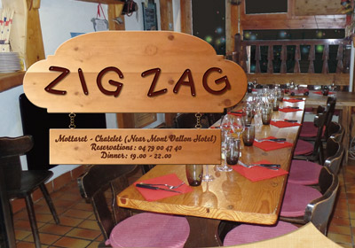 Zig Zag Restaurant Meribel