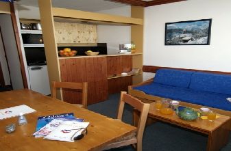 Mottaret Apartments - Le Hameau 1 bedroom Lounge