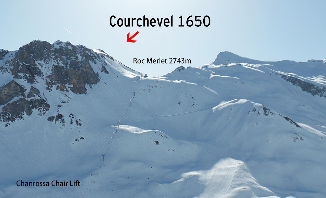 chanrossa chair lift to Courchevel 1650