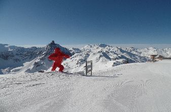 Saulire Mountain . Courchevel side. 12th April 2016