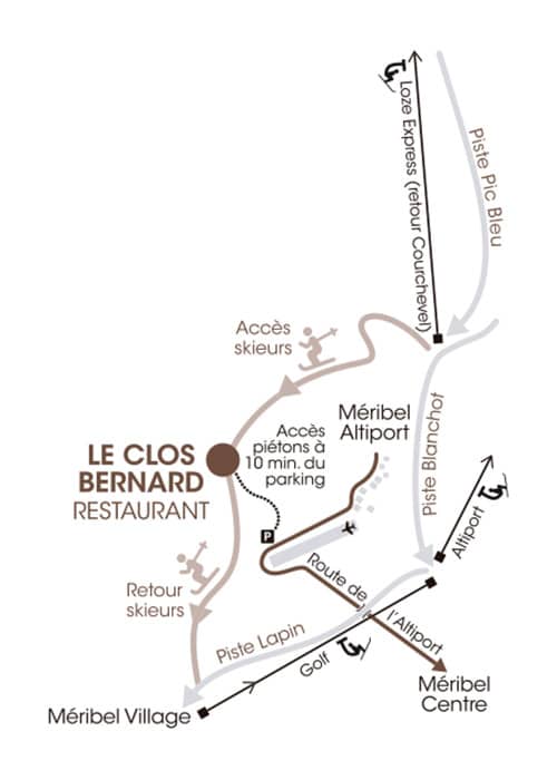 Le Clos Bernard Map