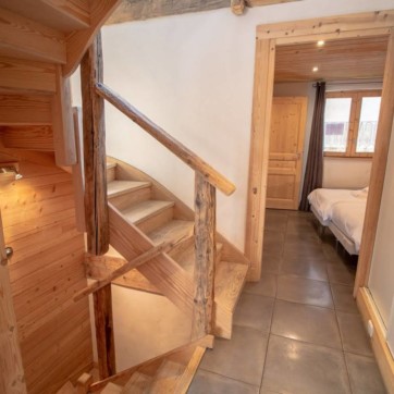 chalet croquette stairway